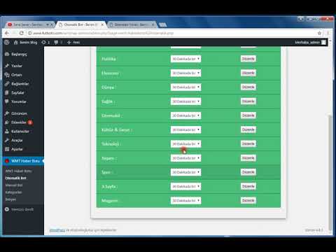 WordPress Otomatik Haber Botu v1.0 (2017-2018)