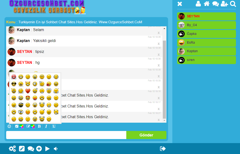 Safe Chatting Rooms